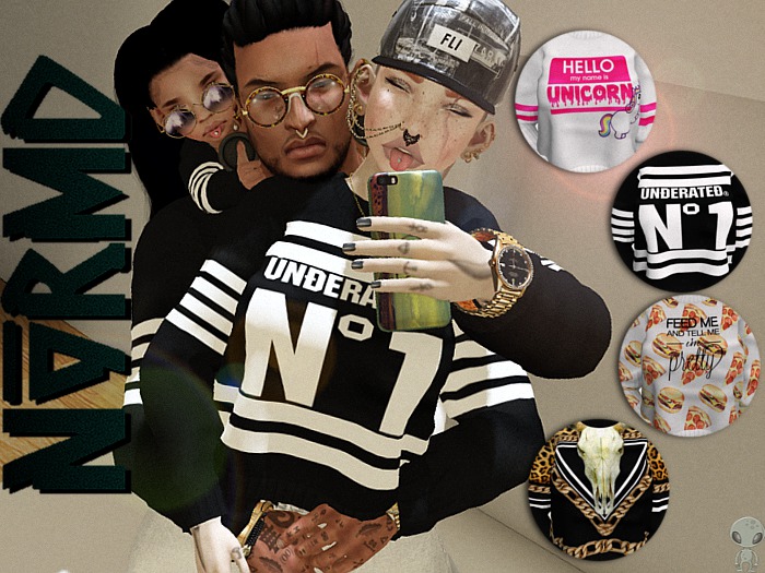 NVRMD. Cheetah Skull Sweater // Male.