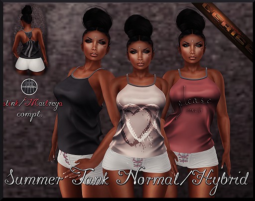 ::Cerise:: tan Summer Tank normal