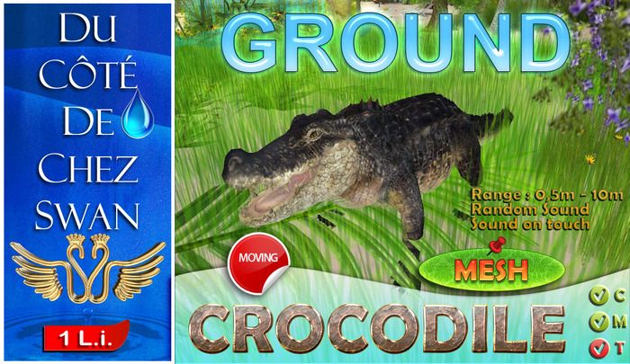 Moving Crocodile - Mesh 1 L.i.