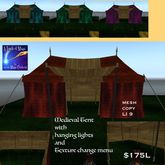 Medievil Tent with texture change menu (crate)