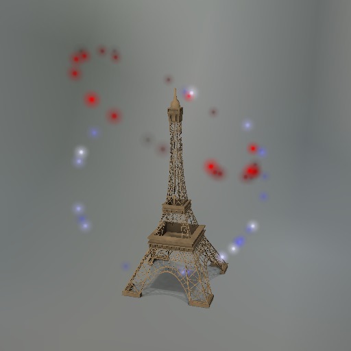 Sparkling Eiffel Tower Mesh Tip Jar box