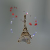 Sparkling Eiffel Tower Mesh Tip Jar