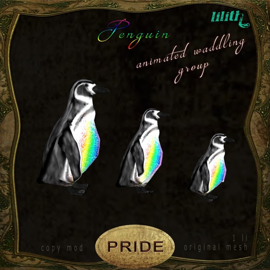 Lilith's Den Waddle Penguins  - PRIDE
