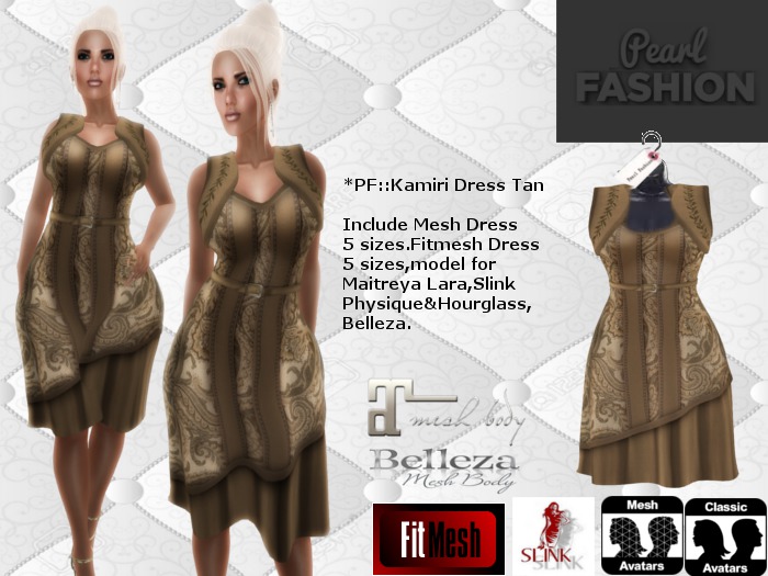*PF::Kamiri Dress Cocktail Tan