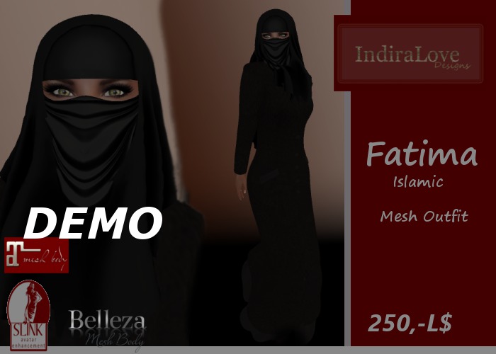 IL~Fatima~Islamic Mesh Outfit/Demo