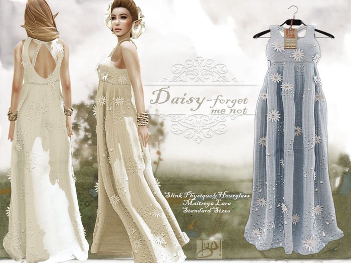 !gO! Daisy gown - Forget me not