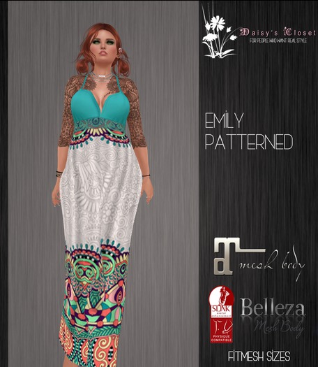 *DC - (Add Me) Emily Maxi Dress Patterned HUD Box*