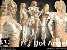 Hot Angel - traje de fantasía de una completa mirada llena femenina avatar