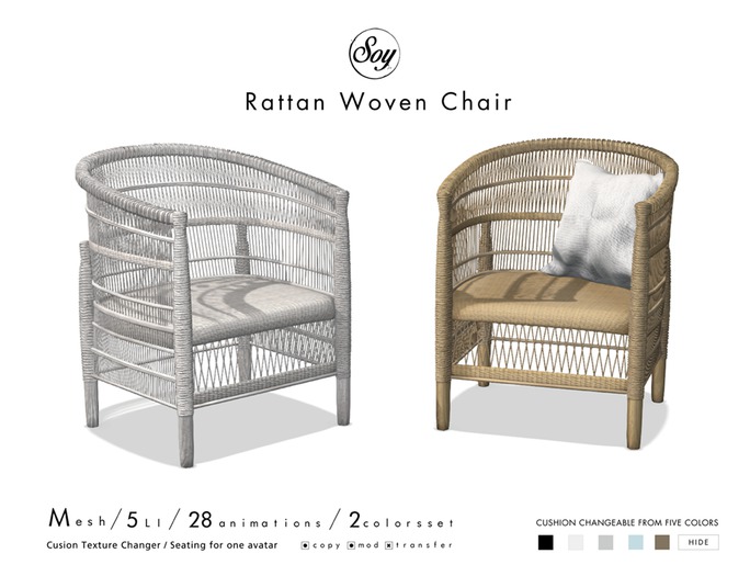 Soy. Rattan Woven Chair [addme]