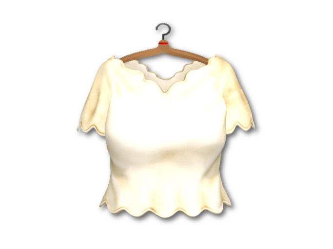 {amiable}Mesh Point Cutting T-shirt02