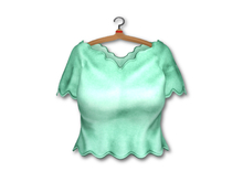 {amiable}Mesh Point Cutting T-shirt04