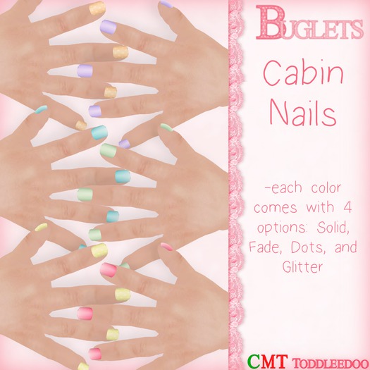 ~*Buglets*~ TD Cabin 1 Nails HUD