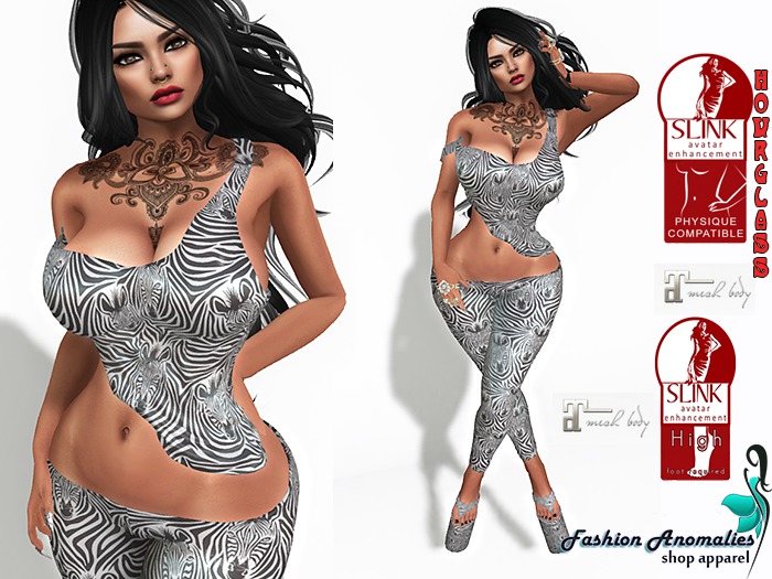Latex Zebra Suit
