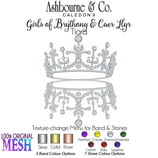 Ashbourne & Co. Girls of Brythony & Caer Llyr Tiara