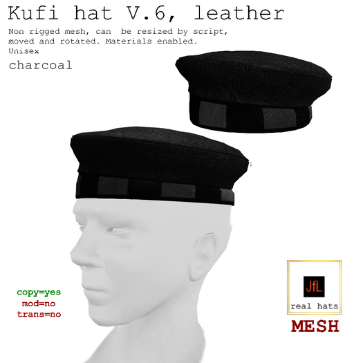Kufi hat V.6_ boxed_charcoal