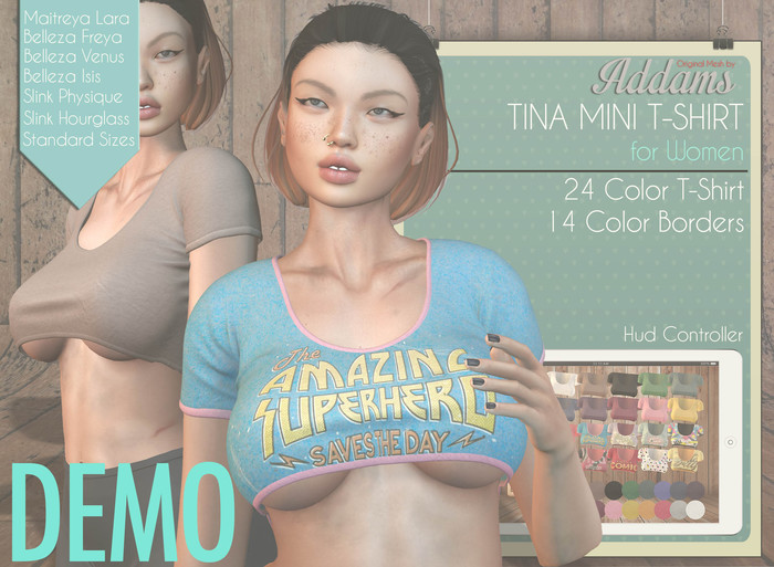 Addams // Tina Mini T-Shirt // DEMO