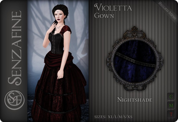 .:SF:. "Violetta" Gown - Nightshade
