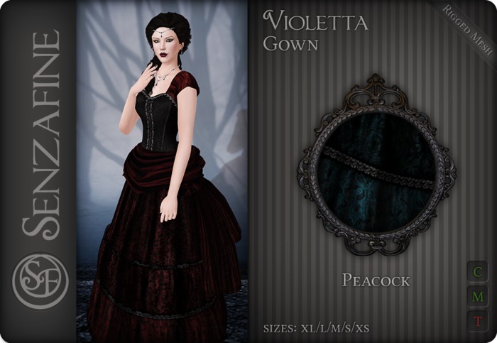 .:SF:. "Violetta" Gown - Peacock