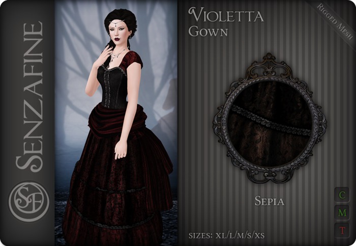 .:SF:. "Violetta" Gown - Sepia