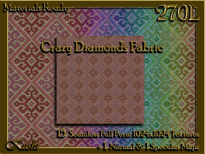 !Kushi! CrazyDiamonds Textures -WEAR TO UNPACK