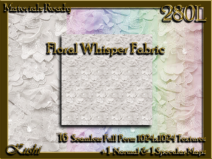 !Kushi! FloralWhisper Textures -WEAR TO UNPACK