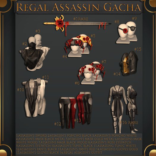 Caboodle - Assassin's Gloves - Gold