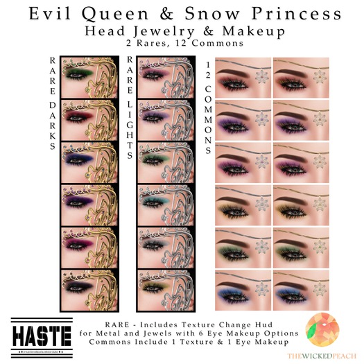 The Wicked Peach - Snow Princess Set - Gold/Red