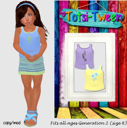 TOTSI-TWEEN Spring Tube Skirt Set