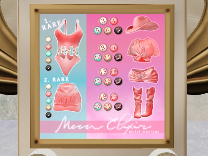 Moon Elixir - Motel Musings - 2 - RARE Skirt - Maitreya