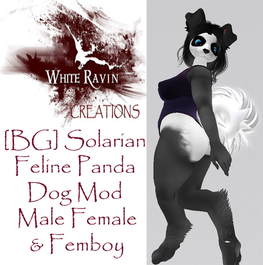 White Ravin Creations - Dog Panda Solarian Mod
