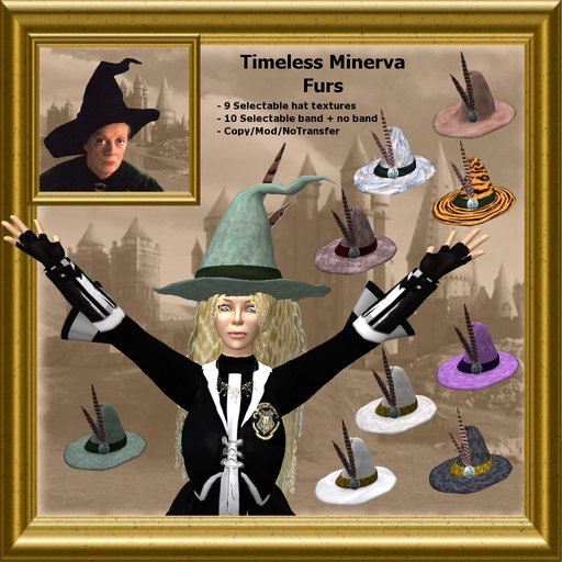 Timeless Minerva Wizard Hat - Fur