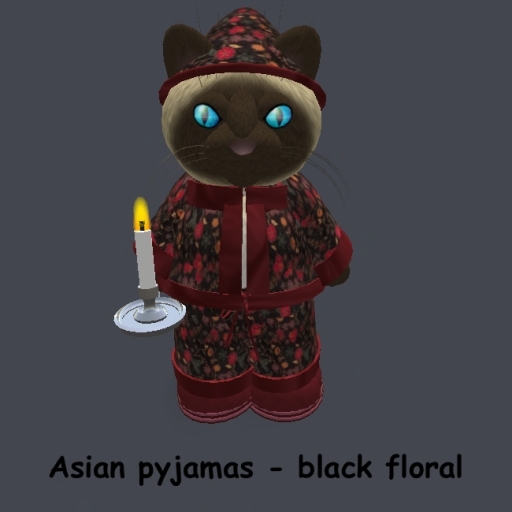 Tiny Inc. asian pyjamas - black floral