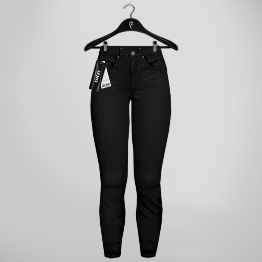 Emery Banks Ripped Knees Jean Black