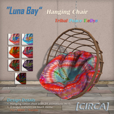 [CIRCA] - "Luna Bay" - Hanging Chair - Tribal Peace TieDye