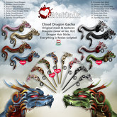 *katat0nik* (spooky hair stick) Cloud Dragon