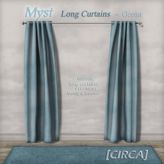 [CIRCA] - "Myst" - Long Curtains - In Ocean