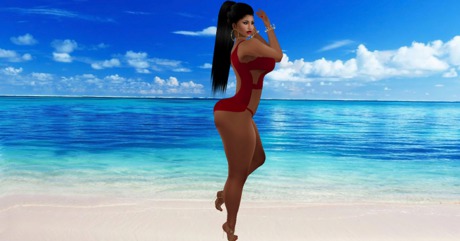 Second Life Marketplace - [DF]-Dez's Sexy Red Bathing Suit