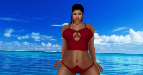 Second Life Marketplace - [DF]-Dez's Sexy Red Bathing Suit