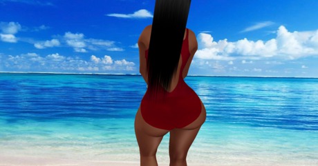 Second Life Marketplace - [DF]-Dez's Sexy Red Bathing Suit