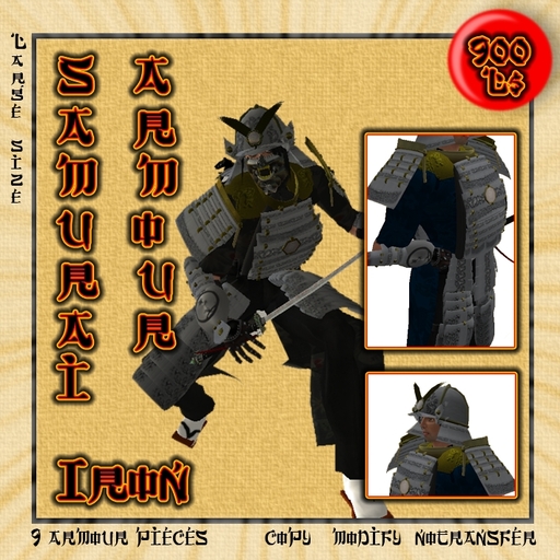 Samurai iron armour  >>Tokuno Wind<<