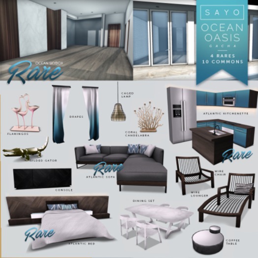 SAYO - Ocean Oasis Gacha - Coffee Table COMMON