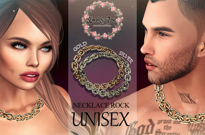 . KAROL ROSE. Necklace rock unisex