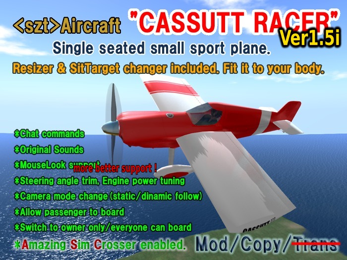 <szt>aircraft CASSUTT RACER