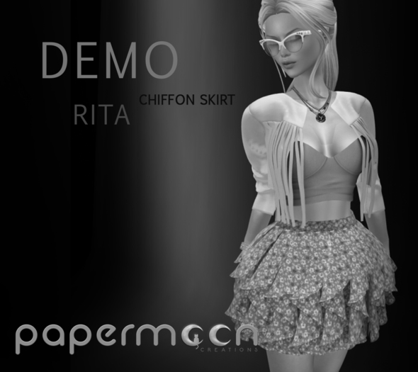 PaperMoon-RITA Chiffon Skirt - DEMO