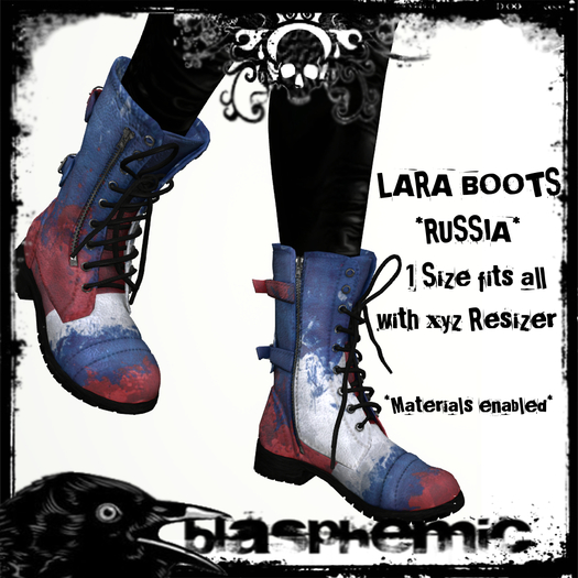 BLASPHEMIC - LARA BOOTS - RUSSIA 