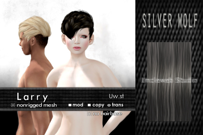 Uw.st Larry-Hair M-Silver wolf