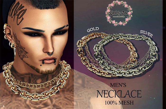 .KAROL ROSE . Necklace man