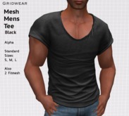 GridWear Mens Tee - Black