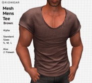 GridWear Mens Tee - Brown