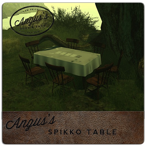 Second Life Marketplace - Angus's spiKKo Table (Copy-Version)